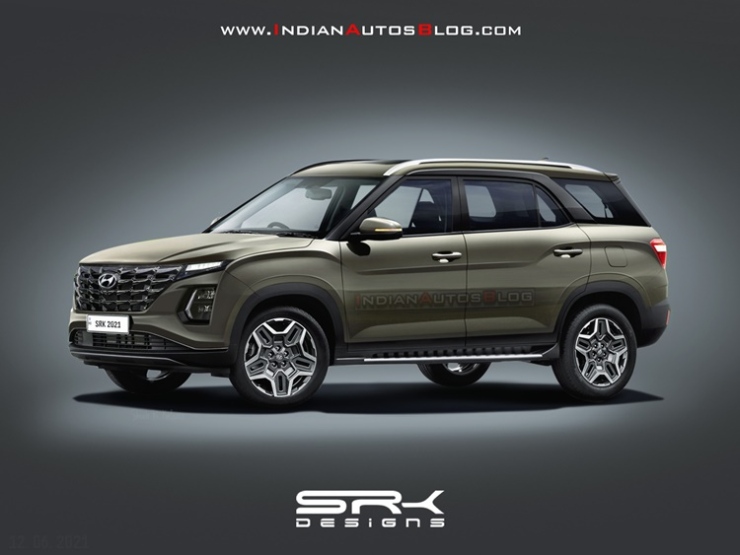 Hyundai Alcazar Facelift inspired by Creta Facelift: What it'll look like