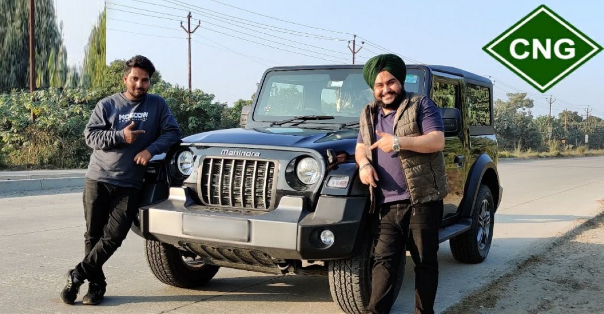 India's first Mahindra Thar CNG on video