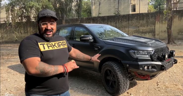 Ford Endeavour SUV with modifications worth Rs 8 lakh looks brutish [Video]