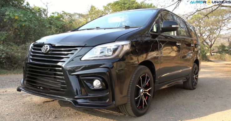 Toyota Innova type 2 modified with a custom Lexus kit looks sporty [Video]