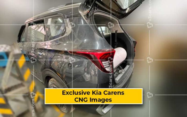 Kia Carens MPV CNG Variant spotted testing: Spy pictures
