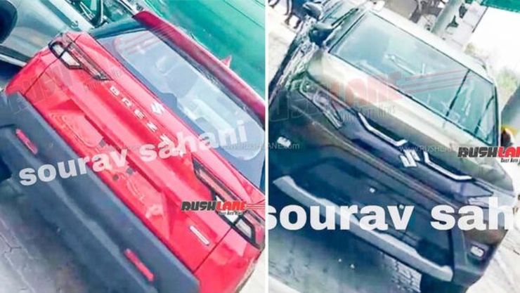 Upcoming Maruti Brezza SUV spotted at the dealer stockyard before official launch