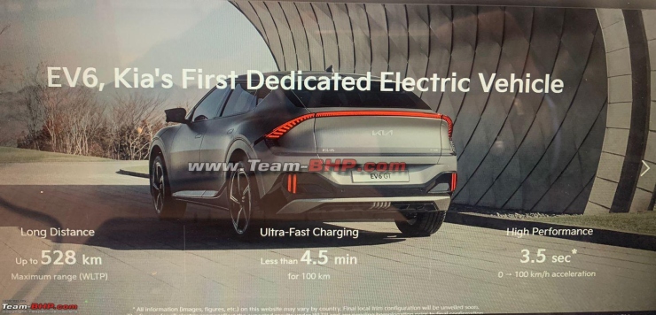 Kia EV6 electric crossover brochure leaked ahead of launch