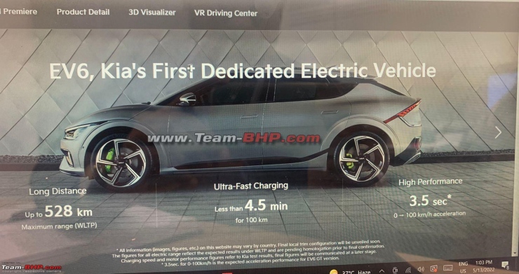 Kia EV6 electric crossover brochure leaked ahead of launch