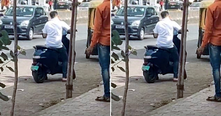 Ola S1 electric scooter owner faces a very embarrassing problem: Caught on video