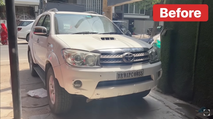 Old Toyota Fortuner converted to Toyota Fortuner Legender on video