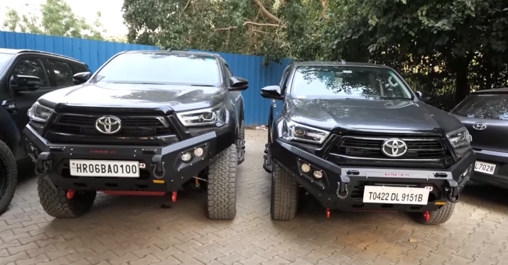 India’s first ‘Lifted’ Toyota Hilux pick-up truck on video