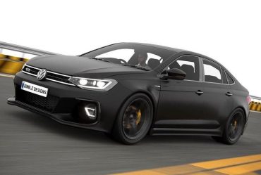 Volkswagen Virtus Imagined With A Matte Black Paint Job And Widebody 