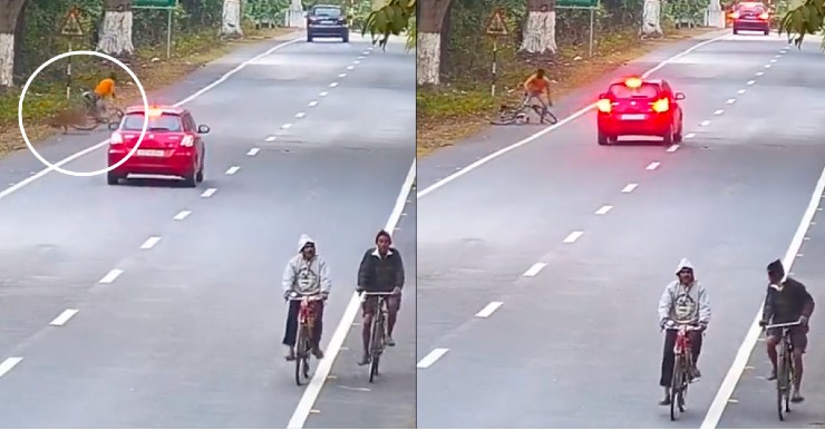 Leopard attacks cyclist in broad daylight in Guwahati, India: Great escape [Video]