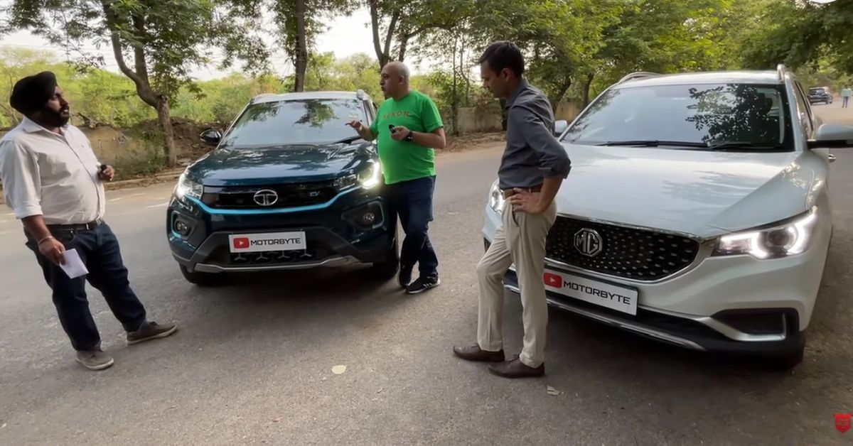 Tata Nexon EV And MG ZS EV Owners Drive Each Other's Vehicle In A ...