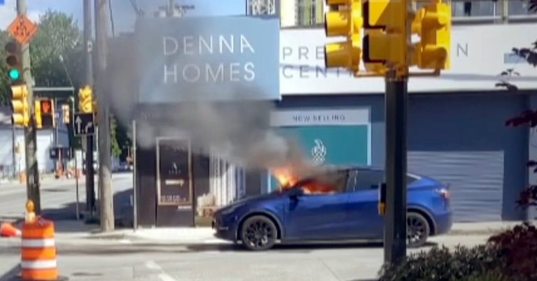 A Tesla Model Y Caught Fire, Driver Said It Was A Struggle To Escape ...