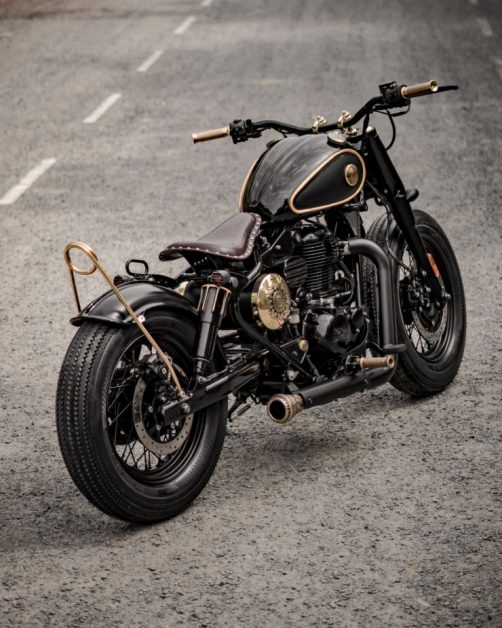 Royal Enfield Classic 350 neatly modified into a bobber