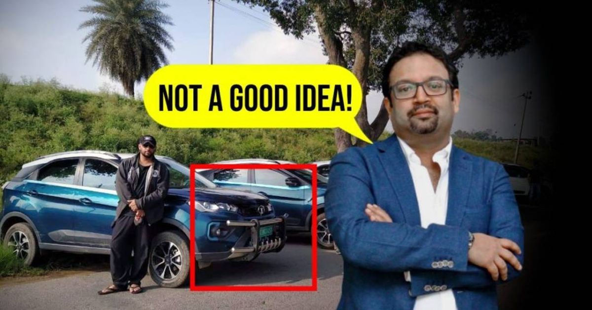 Pratap Bose not pleased with Nexon EV proprietor who put in bullbar