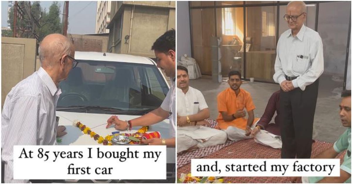 85 Year Old Entrepreneur Buys His First Car- A Maruti WagonR