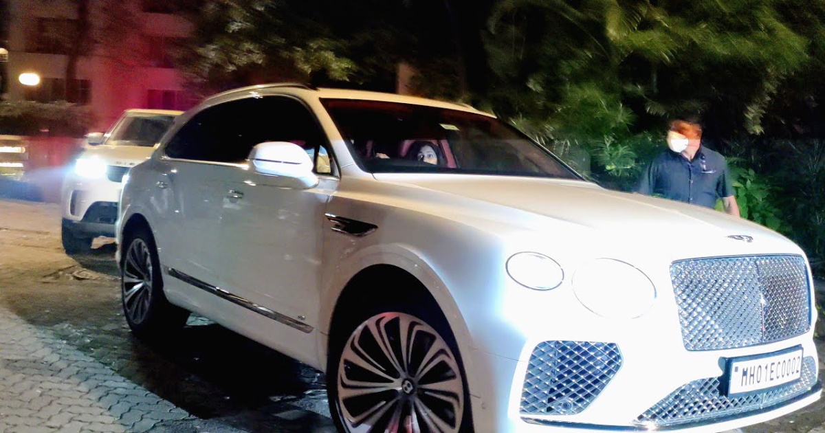 Akash Ambani with wife Shloka spotted in brand-new Bentley Bentayga [Video]