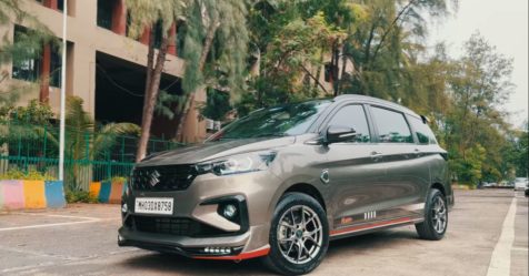 Modified Maruti Ertiga with customised interior looks neat