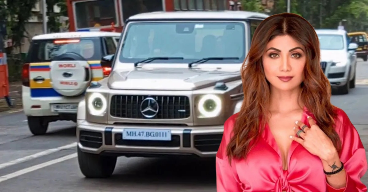 1200px x 628px - Bollywood actress Shilpa Shetty spotted in Mercedes-AMG G63 finished in  Rose Gold