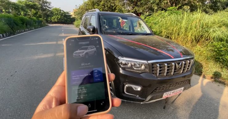 所有者は Mahindra Scorpio N の Adrenox コネクテッド カー機能を紹介します [Video]