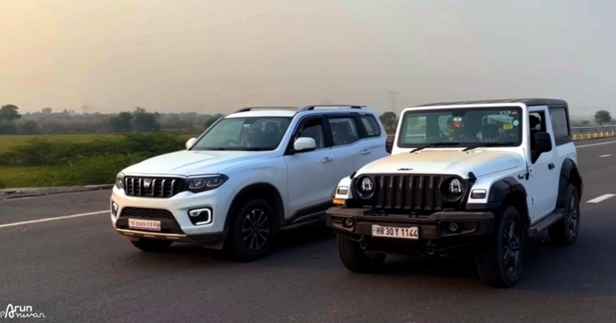 Mahindra Scorpio-N Vs Mahindra Thar Drag Race: Who Wins? [Video]