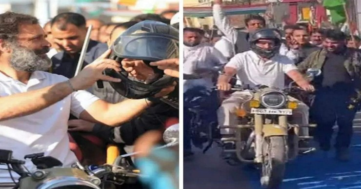 Rahul Gandhi が Royal Enfield Classic 500 Desert Storm に乗る [Video]