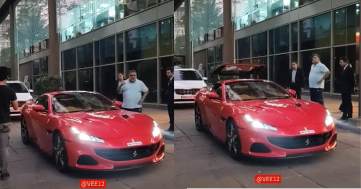 Bollywood actor Ram Kapoor takes delivery of a Ferrari Portofino M sports car [Video]
