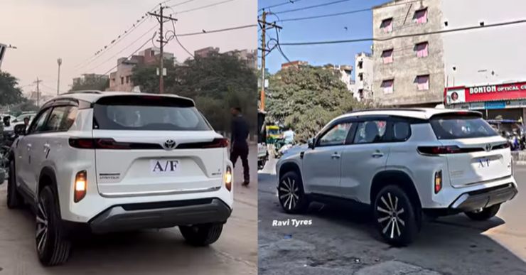 インド初のトヨタ ハイライダー SUV に 18 インチのアフターマーケット アロイ ホイールを装着：これは IT です。 [Video]