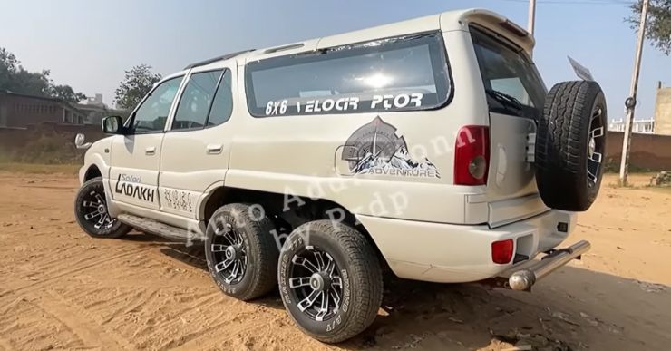 6×6 SUVに改造されたTata Safari Dicorはヘッドターナーです [Video]