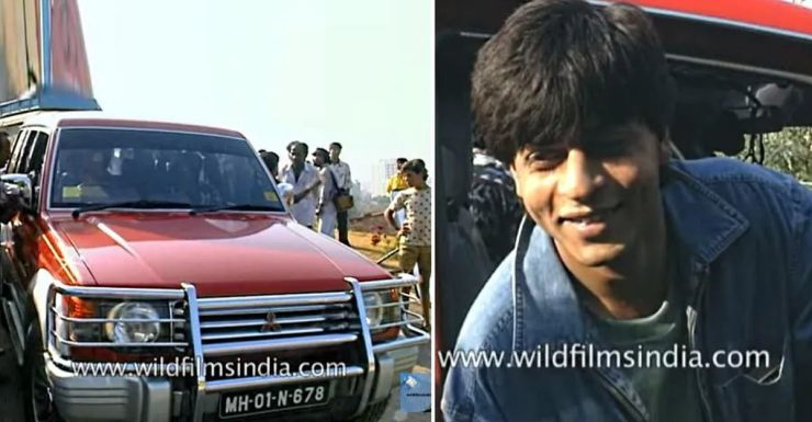 Shahrukh Khan が三菱パジェロ SUV を運転している珍しいビデオ