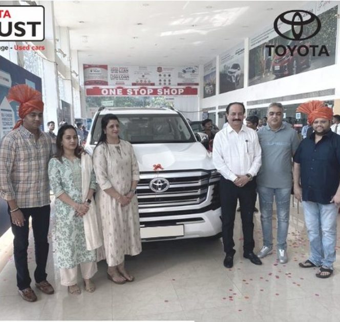 Rs Crore Toyota Land Cruiser Lc Luxury Suv Delivered To First Customer In Kolapur India