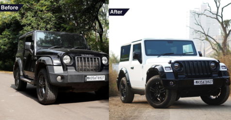 New Mahindra Thar painted white nails the Jeep Wrangler Rubicon look ...