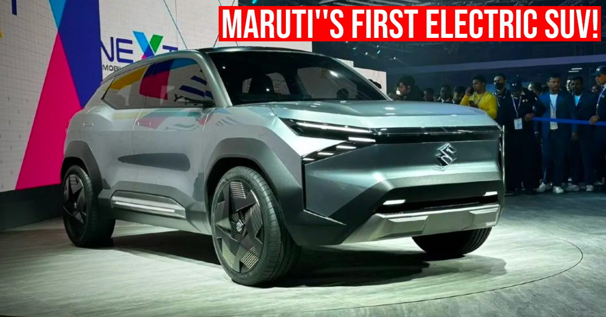 Maruti Suzuki's first electric SUV based on the EVX shown at Auto Expo