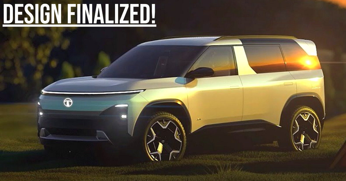 Tata Sierra Design locked: SUV to go into production in 2025 in both ...