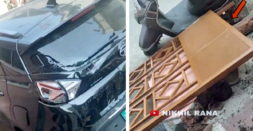 Tata Nexon EV breaks wall as driver hits accelerator instead of brake