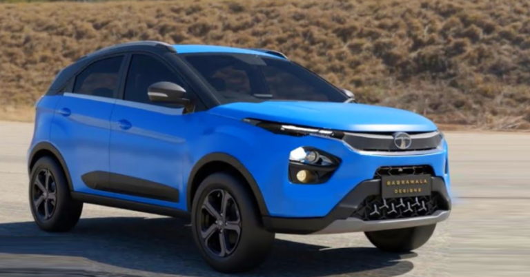 2023 Tata Nexon Compact SUV Acelift Rendered On Video   Tata Nexon Facelift Render 768x402 