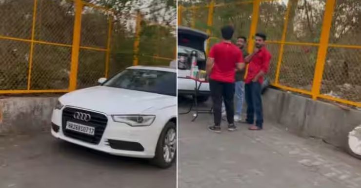 Man uses Audi luxury car as a makeshift tea stall: Internet goes crazy [Video]