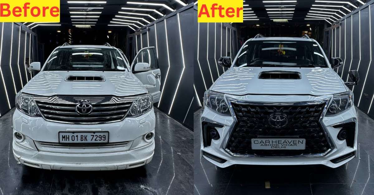 Toyota Fortuner Type 2 modified with Lexus kit looks great [Video]