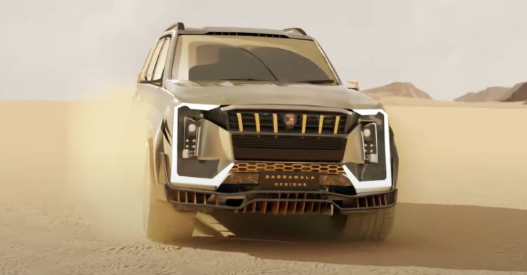 Mahindra Scorpio N Facelift Render Looks Inspired From Mad Max Movie   Scorpio N Concept 1 