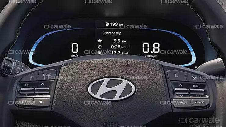 ヒュンダイ・エクスターのマイクロSUVのインテリア写真が流出 – クルーズコントロールとデジタル計器クラスターを入手