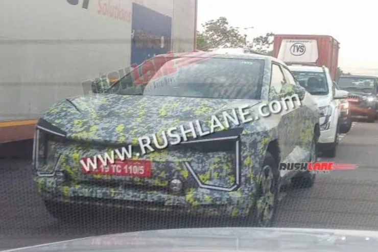 Mahindra BE.05 EV SUV exterior spy shot 1