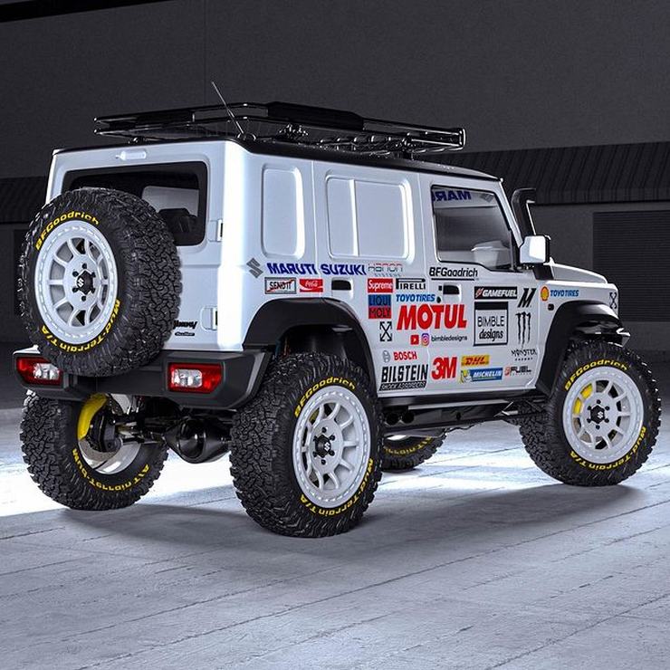 Maruti Suzuki Jimny reimagined as a rally car brings back memories of the rally-spec Gypsy