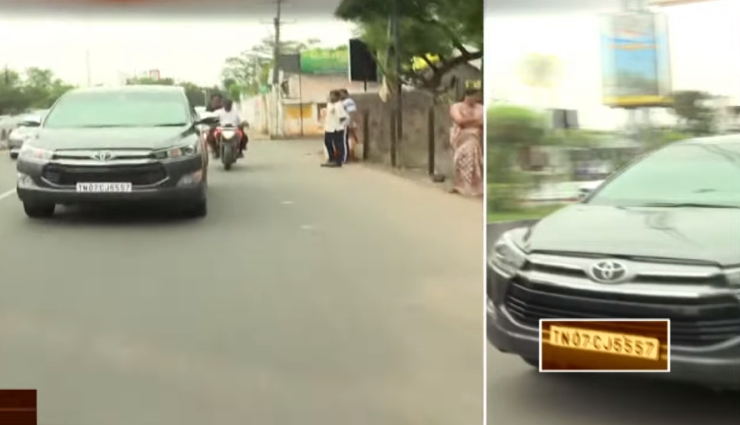 Actor Vijay’s Toyota Innova Crysta fined for jumping a traffic signal [Video]