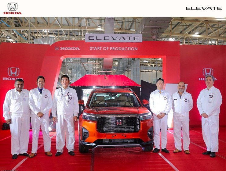 Honda Elevate mid-sized SUV’s production commences in India ahead of launch