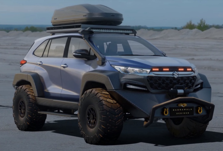 Maruti Suzuki Invicto hybrid MPV reimagined as an off-roader looks extreme [Video]