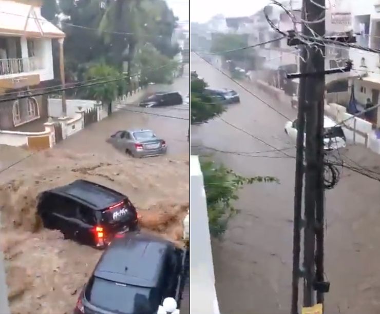 Mahindra XUV500, Maruti Dzire and many other cars destroyed in Gujarat floods [Video]