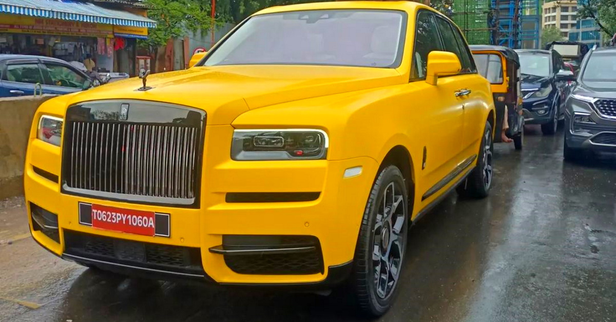 India's first yellow Rolls Royce Cullinan is here: Like what you see?