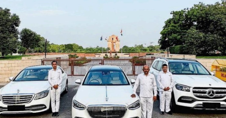 delhi g20 luxury cars