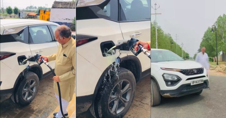 Old man pours diesel on his Tata Harrier to make Instagram reels: DCP orders action [Video]