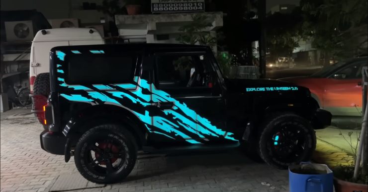 India’s first Mahindra Thar modified with Lumilor paint looks stunning [Video]