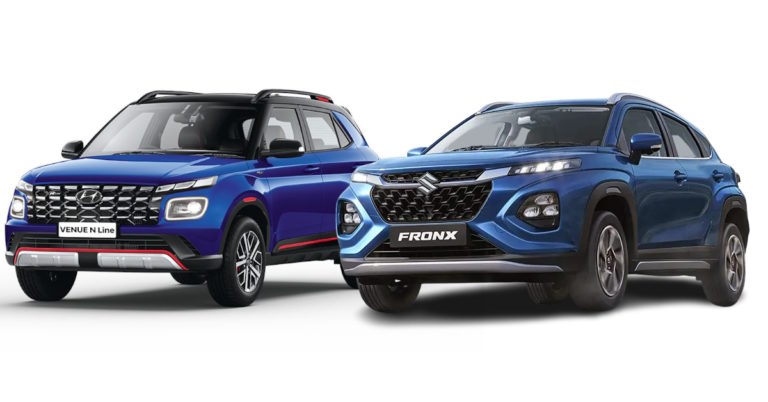 Hyundai Venue N Line Vs Maruti Suzuki Fronx: Comparing Variants Under ...