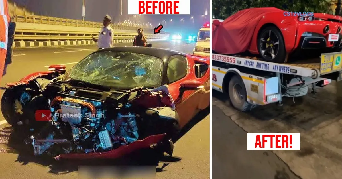 Mukesh Ambani's supercar Ferrari SF90 fully restored after the crash ...